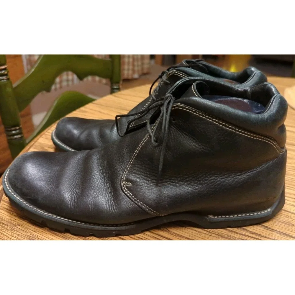 Cole Haan Country Black Leather‎ Boots 11 B Ankle Boot Bootie Chukka